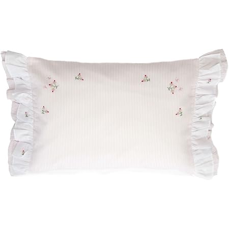 Amazon Com Gordonsbury Boudoir Pillowcase Decorative Toddler Baby Cotton Pillow Sham With Hand Stitched Embroidery Baby Rosebuds Pink Kitchen Dining