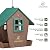 Kingsyard 4 lbs Large Bird Feeder House for Outdoors Hanging, Recycled Plastic Bird Feeder Hopper with Weatherproof Roof & Capacity Tray for Cardinal Bluebird, Garden Yard Outside Decor, Green