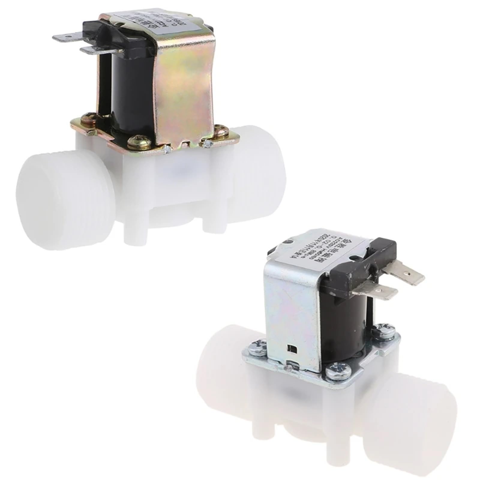 Vyxzgcxqs One Color Ac Electric Solenoid Valve 220V 3/4" Pp N/C Water Control Diverter Device For Water Low Viscosity Fluids