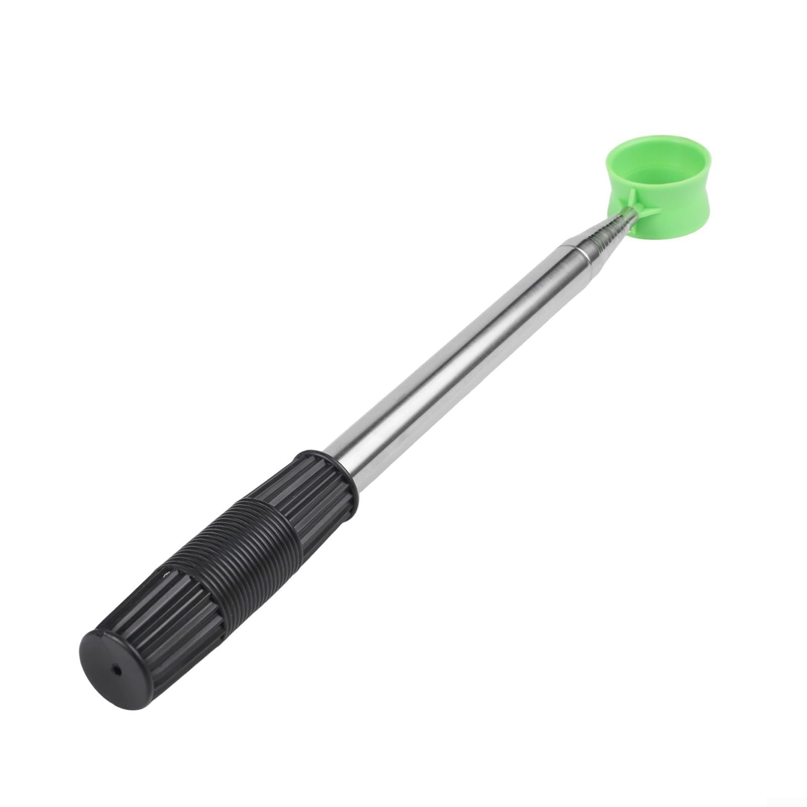 Récupérateur de balles de golf télescopique en acier inoxydable, longueur extensible de 2,7 m et 3,7 m, ramassage double face sécurisé, poignée antidérapante pour les dangers liés à l'eau (bleu 3,7 m)