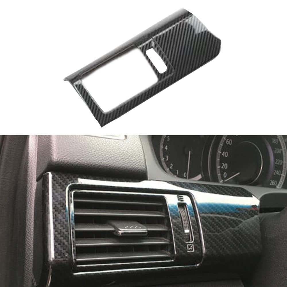 BOYOUS ABS Dashboard Middle Air Outlet Vent Cover Trim for Honda Accord 9th Gen 2013 2014 2015 2016 2017 Condition Outlet AC Vent Panel Auto Accessories Interior Decoration(Carbon Fiber)