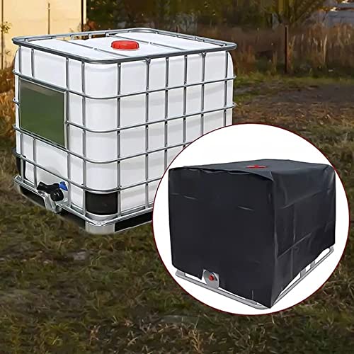 Bâche pour cuve 600L IBC 210D noire de protection extérieure - 7