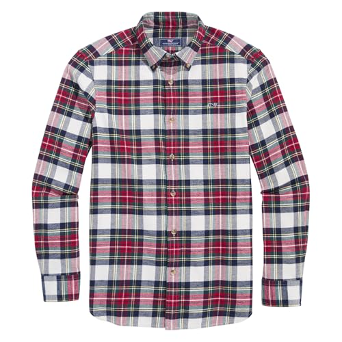 vineyard vines Men's Plaid Flannel Shirt