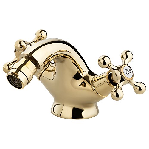 Retro Two Cross Handles Bidet Toilet Mixer Tap Bath Sanlingo Gold