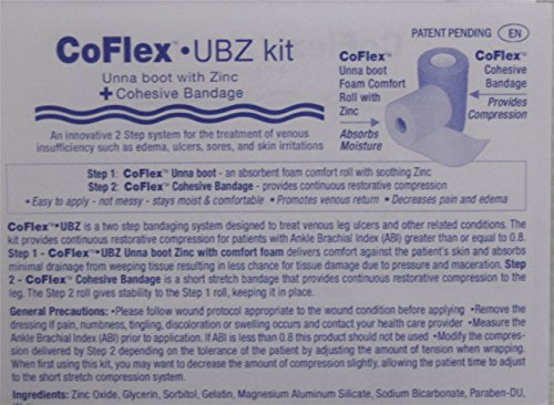 CoFlex Unna Boot con Zinc, Paso 1: 4" x 6 Yds. Paso 2: 4" x 7 Yds., 2/Bx miniatura 5
