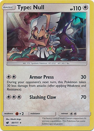 Type: Null - 89/111 - Holo Rare - Sun & Moon: Crimson Invasion