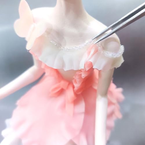 Miniatura 3 de NARA Arcilla para modelar seca al aire (0.55 libras) Flexible y translúcida en paquete de papel de aluminio, blanco, suave y liso, alta