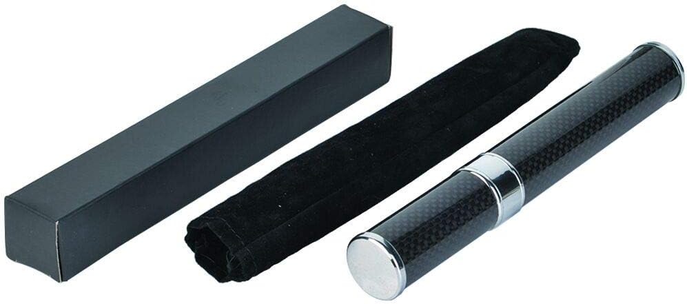CL CARBONLIFE Carbon Fiber Cigar Case Tube, Super Slim and Light Cigar Carrying Holders Travel Case (Humidors Black, One Figure)