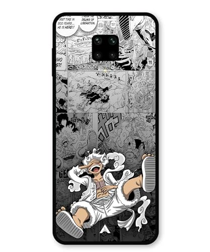 Image of Premium Anime 2 Case for Xiaomi Redmi Note 9 Pro Max (Glossy Finish) Soft-Touch Metal TPU Back Cover, Shockproof, Designer, Aesthetic Mobile Phone Case
