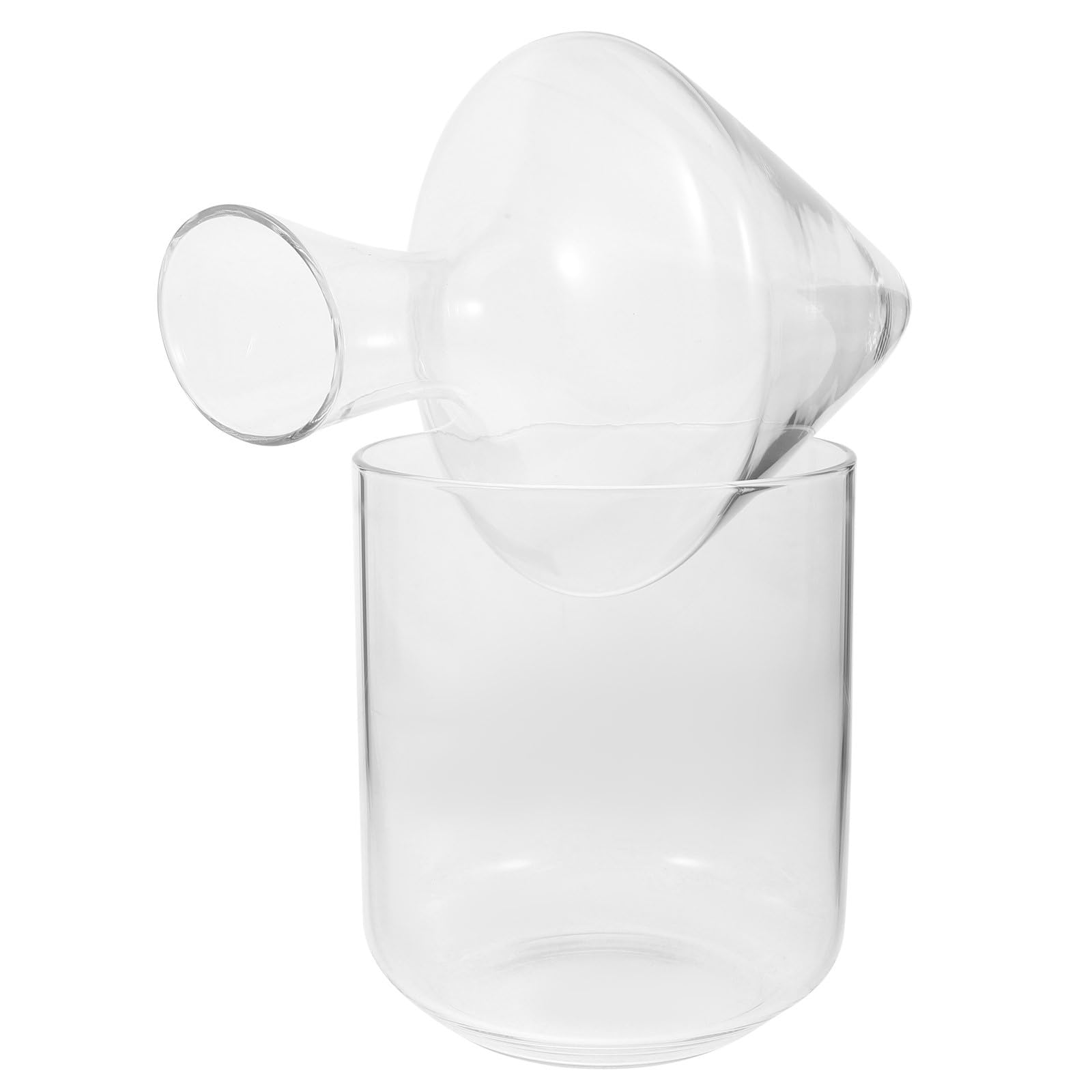 Carafe à vin en verre transparent résolvant le problème de température
