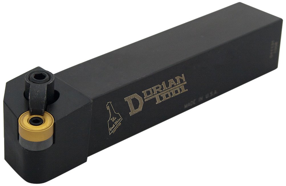 MRGN Square Shank Multi-Lock Turning Holder, Right Hand Cut, 3/4" Shank Width, 3/4" Shank Height, 4-1/2" Overall Length, 1/2" Insert