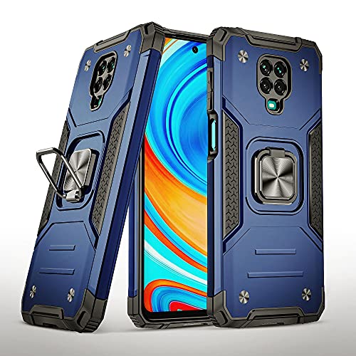 SORAKA Custodia per Xiaomi Redmi Note 9 Pro con anello Custodia Redmi Note 9S Paraurti morbido in TPU Copertura rigida in PC con piastra metallica per il supporto magnetico per auto del telefono