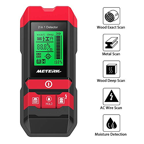 Stud Finder Sensor Meterk Wall Scanner - 5 in 1 Electronic Center Finder