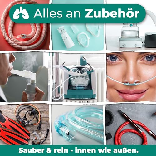 Mapeau CPAP Desinfektion Spray, 500ml Geruchlos Silikon Desinfektionsmittel für CPAP Reiniger und Sauerstoffzubehör aus Silikon, Gummi, Kunststoff