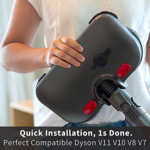 Ancocs Dyson V15 V11 V10 V8 V7 stofzuiger dweilopzetstuk Dyson borstel met ledlicht, watertank en zes wasbare pads - Image 4