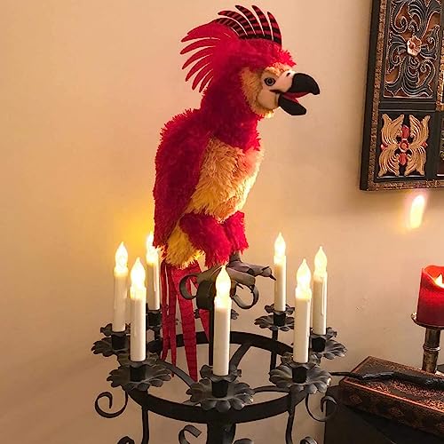 Image of Amagic 12 Pcs Flameless LED Taper Candles, No Remote, Magical Hanging Floating Candles, Battery Operated Candlesticks, Electric Fake Candles Flickering 6.5 inch for Halloween Party Church Christmas Decor
