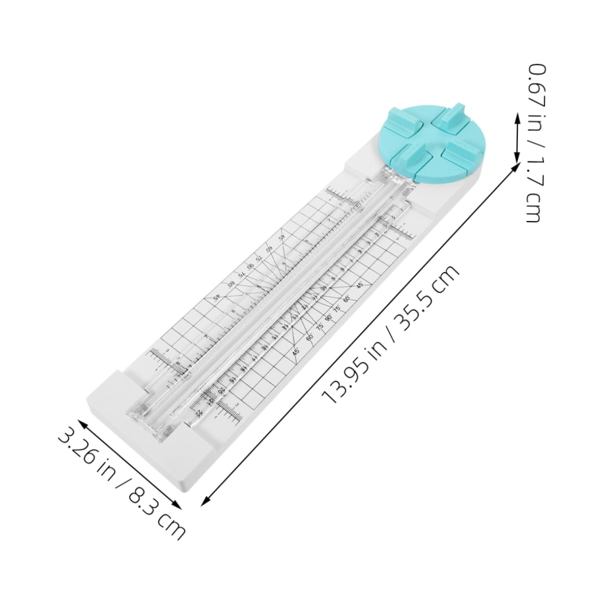 Massicot pour Scrapbooking, Coupe-papier de Précision, Léger, Opération Sûre, pour Papier D’emballage et Loisirs Créatifs, 2 Pièces