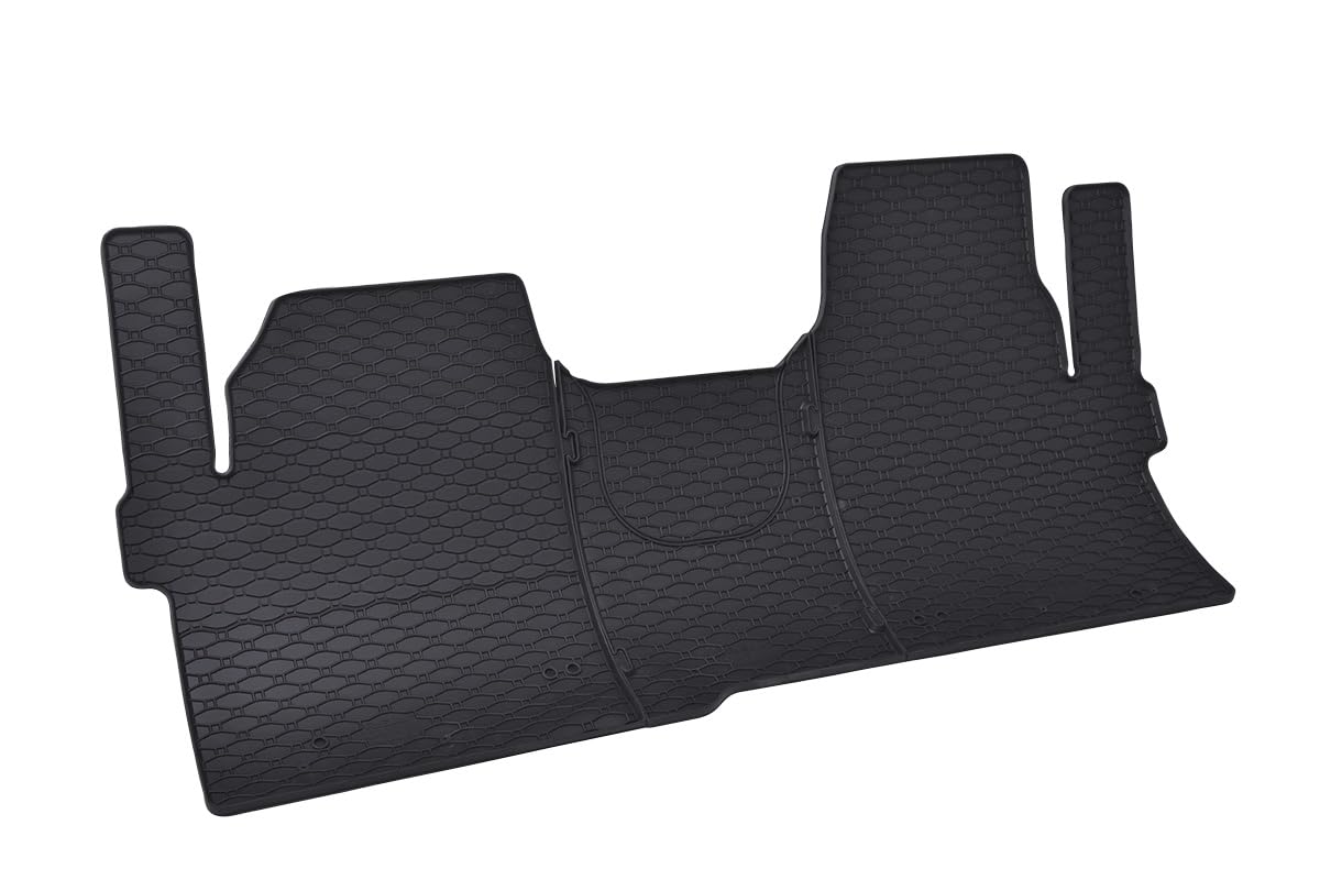 F906219 - Tappeti su Misura per Auto in gomma Compatibile con Transit Custom Van 2-3 posti 2024-, Tourneo Custom 2/3 posti 2024-, T7 Transporter 3 posti 2025- (NO MULTIVAN)