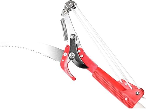 Cabeza de sierra de poste de podadora de árboles, 4 ruedas para árbol de jardín, tijeras de poda de ramas de alta altitud, cortador de recorte,