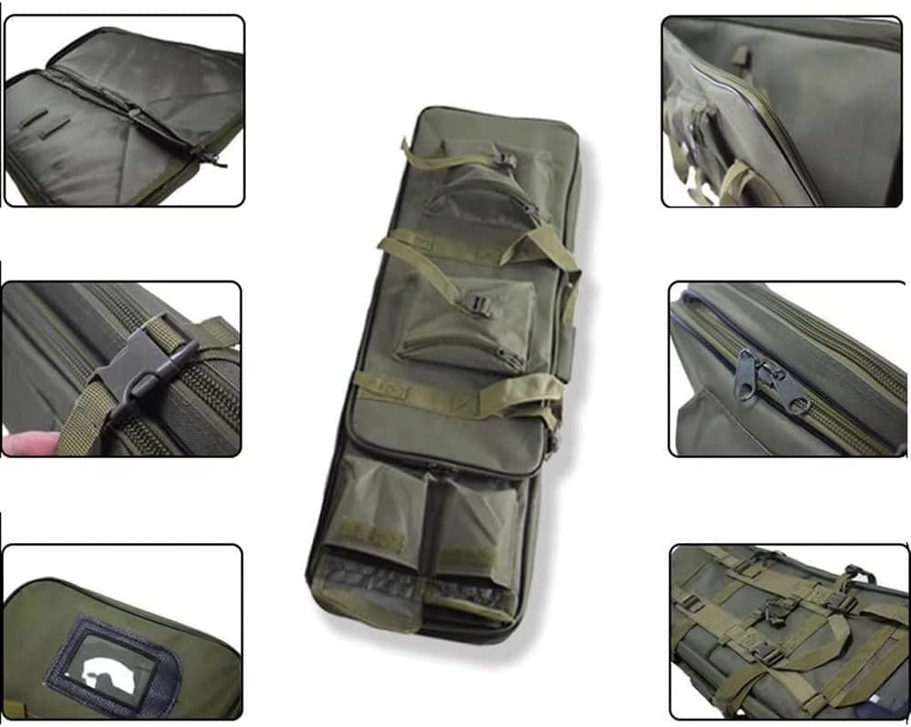 Fusil A Pompe Sac A Dos Fusil Housse Transport Airsoft Housse De Transport pour Fusils À Air Fusils De Chasse,Chasse Rembourée Sac Oxford Stockage Et Transport Etuis Souple pour Carabine