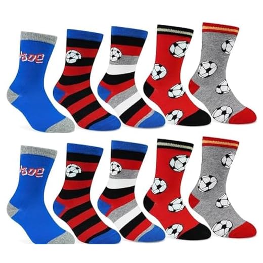 Lieblingsstrumpf24 10er Pack Socken Kinder Jungen Mädchen Baumwolle Öko-Tex Standard 100 (35-38, Jungs-Fussball-Mix)