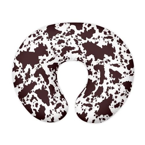Psesaysky Brown Cow Baby Nursing Pillow Cover Stretchy Breathable Breastfeeding Pillow Cover Easy to Clean Neutral Pillow Cover for Infant Snug