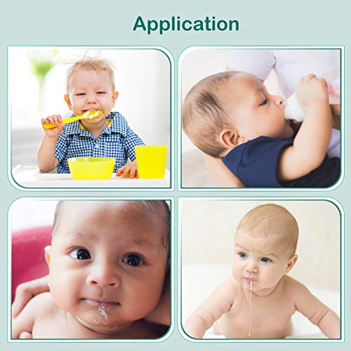 STOBOK Babadores Para Bebês de Silicone À Prova D' Água Crianças Aventais Babadores Bebês Pará de S