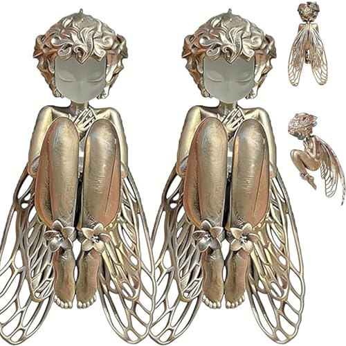 Elegantes colgantes de collar de ángeles guardianes con acabado fino