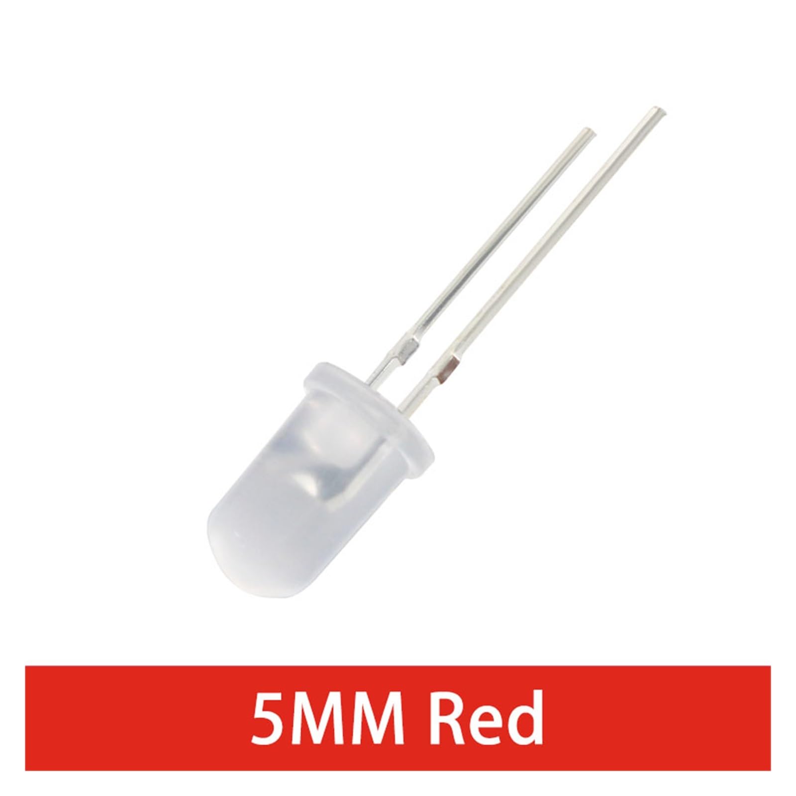 WHWRCADV 5 PCS Fog LED Diode F5 Blue Green Red White Yellow Light Emitting(Red)