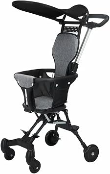 Baby Stroller Lightweight and Foldable Children's Handcart Two-way Baby Stroller for Outdoor Walking One Click Folding