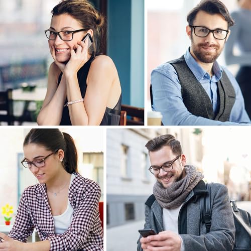 Image of Przene Reading Glasses for Men Women Blue Light Blocking Readers Spring Hinges Lightweight Style Pack