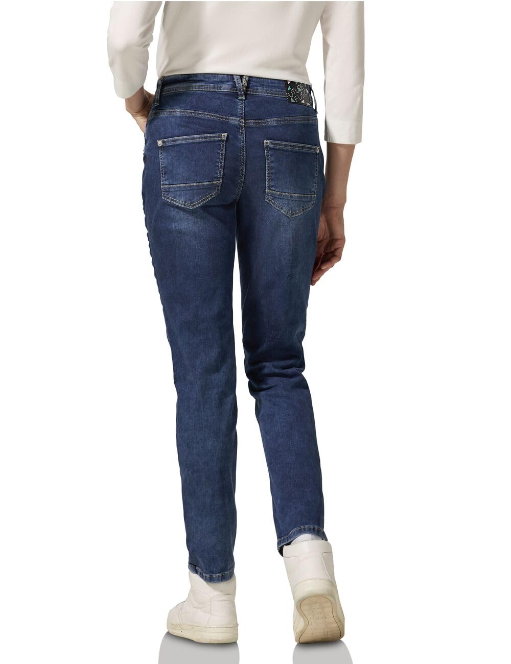 Cecil B378398 - Styl Scarlett Mid Blue Decorated Kobiety