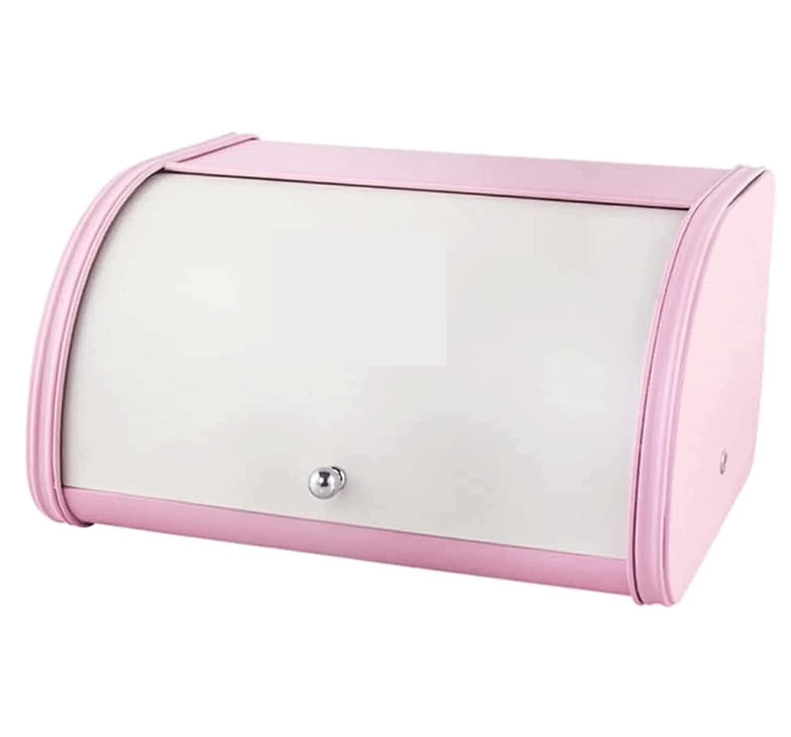 MHbdfsxz Bread Container Storage Bin Metal Bread Box Multifunctional Bin Minimalistic Storage Container For Decor Cookies Pastries(Pink)