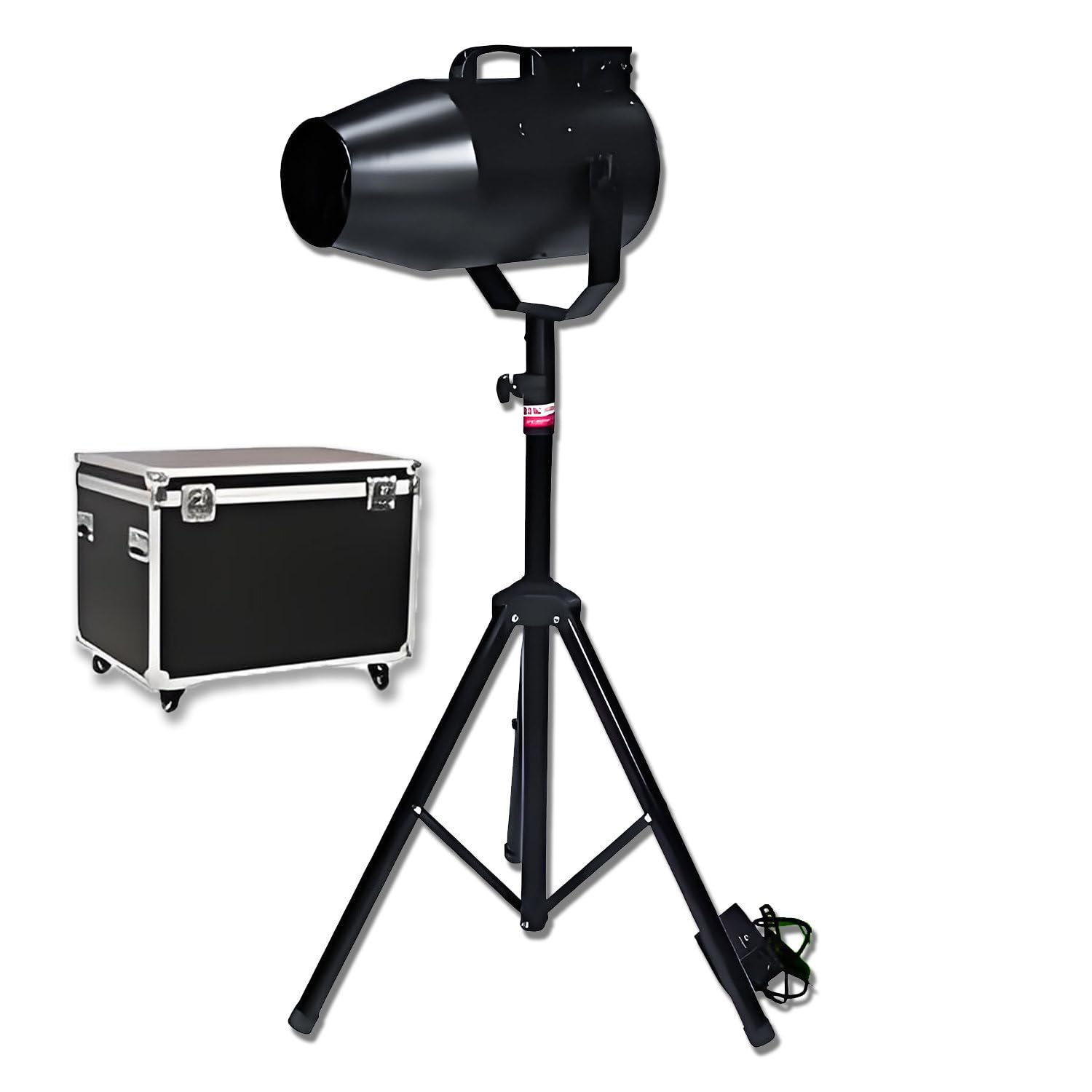 Ulepszona maszyna do wytwarzania piany, pistolet pianowy o dużej mocy, zasięg 80 m², idealny na imprezy przy basenie, urodziny dzieci i imprezy w ogrodzie Black-flightcases