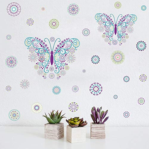 Toarti Butterfly Wall Decal With Flower Wall Sticker, Creative Romantic Butterfly For Girls Bedroom Decoration #TOP2