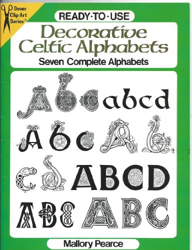 Alphabets Celtiques Décoratifs avec 7 styles complets pour traçage et numérisation
