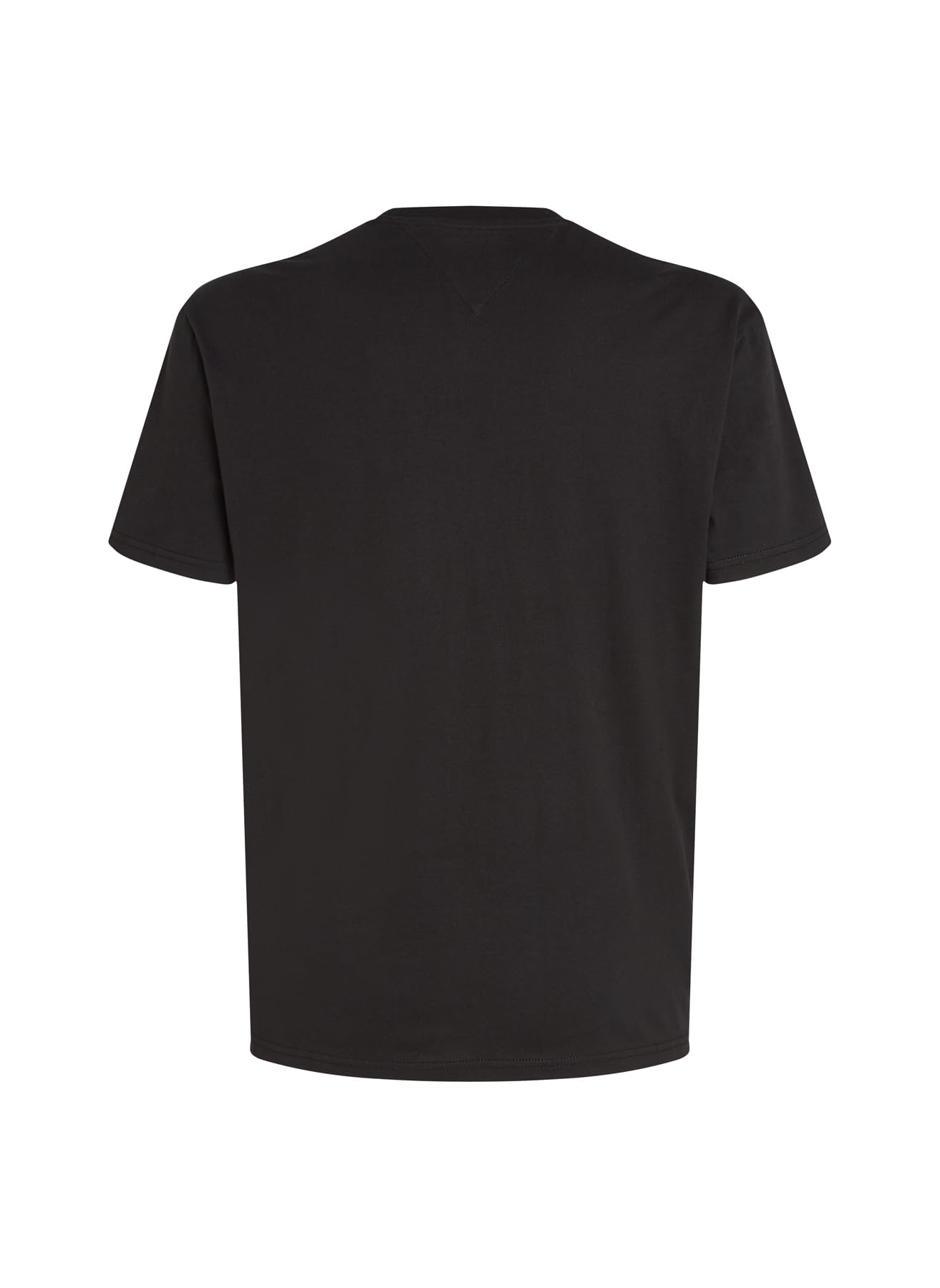 Tommy Jeans Męska koszulka TJM REG Linear Logo TEE EXT DM0DM20744 S/S T-Shirt, czarna (czarny), M, czarny (czarny), M