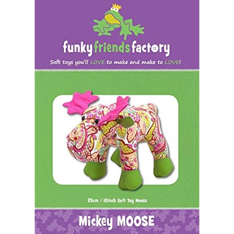 FUNKY FRIENDS FACTORY Mickey Moose Sewing Pattern Cover