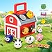 SnapGlowz 1-6 Year Old Girl Gifts, Animal Farm Montessori Toys for 1-5 Year Old Toddler Boy Toys 2-3 Farm Animals for Toddlers 1-3 Animal Toys Toddler Girl Toys Sensory Birthday Gifts for Girls
