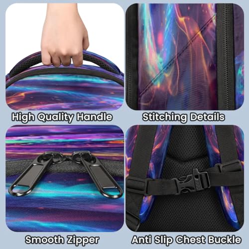 Sac à dos serpent coloré 20L pour ordinateur et école