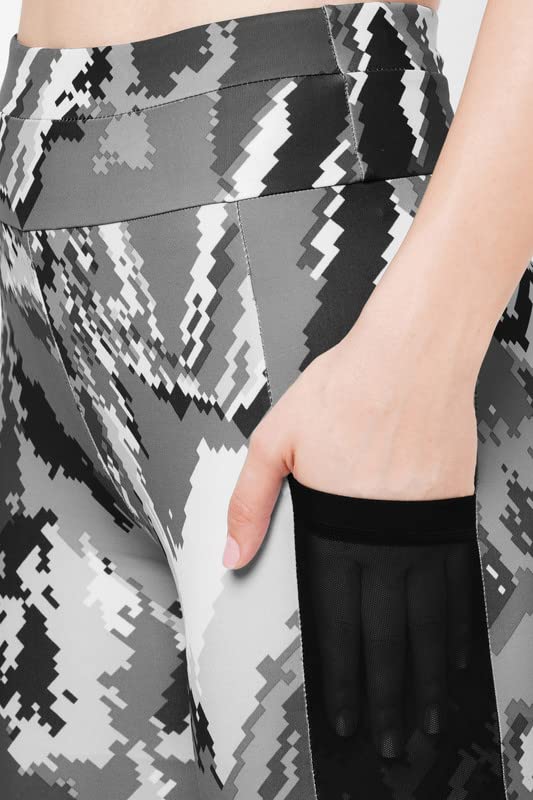 Image of JUST-Dry 7 /8 HIGH Waist CAMO Print GO Train Workout Tights