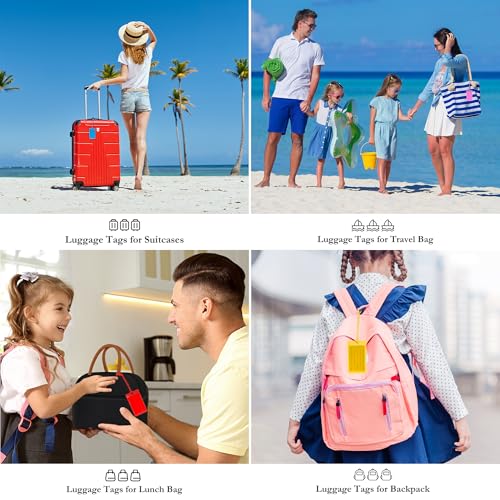 10 Pack Waterproof Luggage Tags