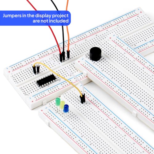 Image of ELEGOO 3pcs Breadboard 830 Point Solderless Prototype PCB Board Kit (Pack of 2)
