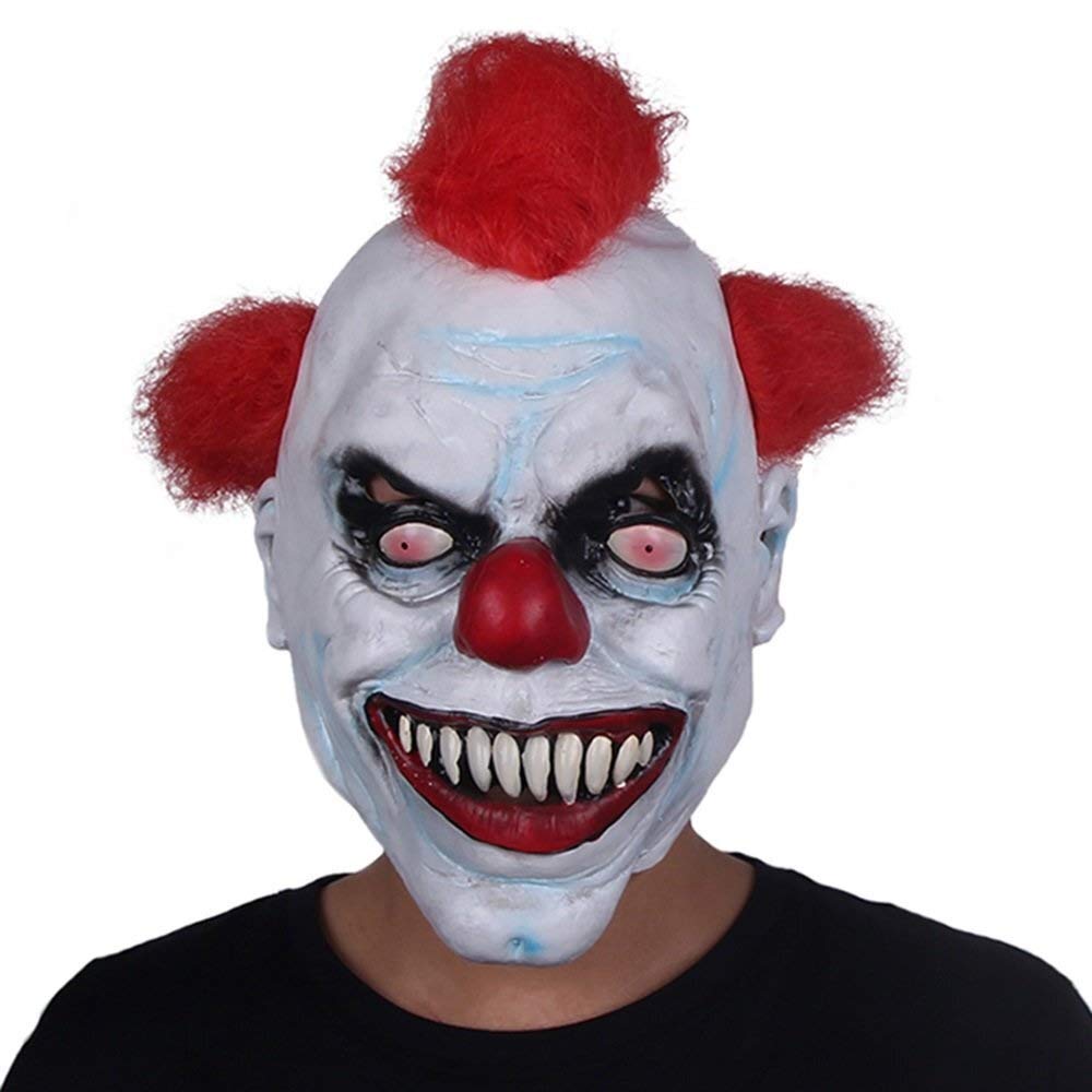 Wangqianli Funny Wholesale Custom Horror Clown Headgear Mask Clown Mask Male Halloween Adult Latex Head Cover