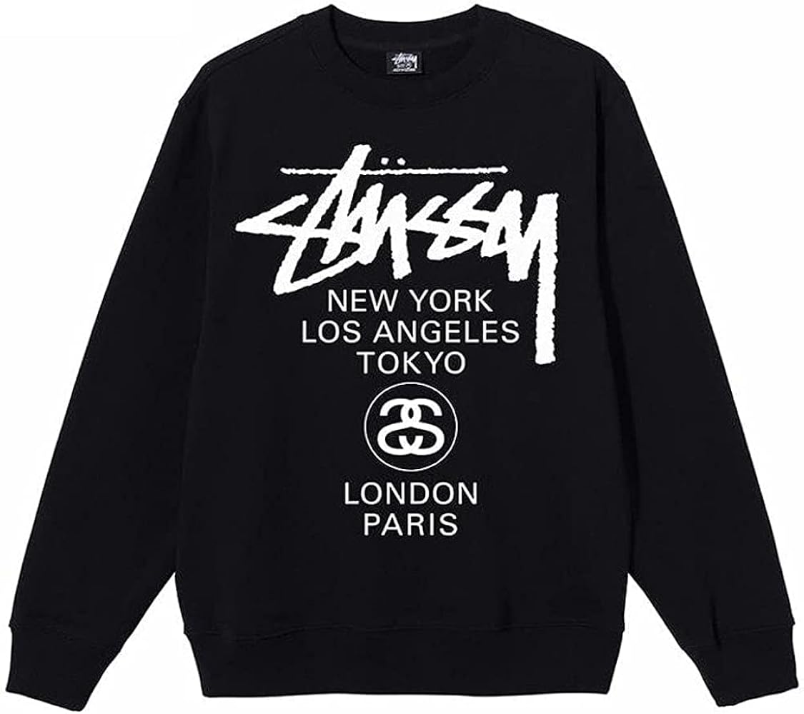 ステューシー USAプリント 長袖 トレーナー スウェット 裏起毛