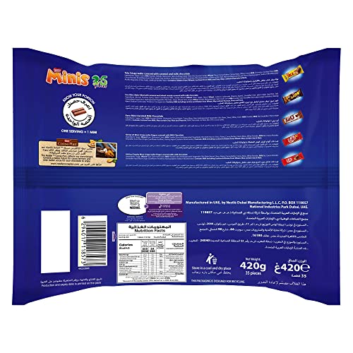 Nestle Mini Mix Chocolate Bag Value Pack (420g x 2)