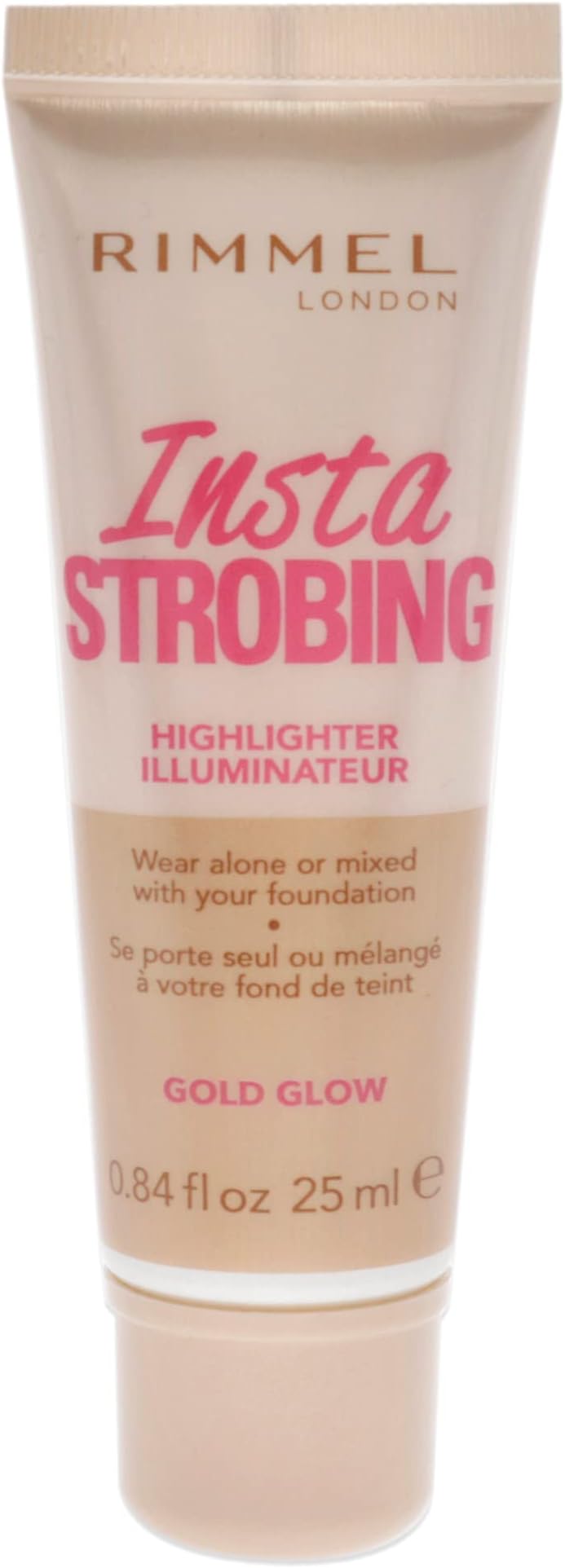 Rimmel Insta Strobing Highlighter, gold glow, 25 ml (Pack of 1)