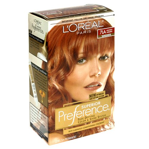 Superior Preference Rich Luminous Conditioning Colorant, Level 3 Permanent, Lightest Auburn/Warmer 7LA