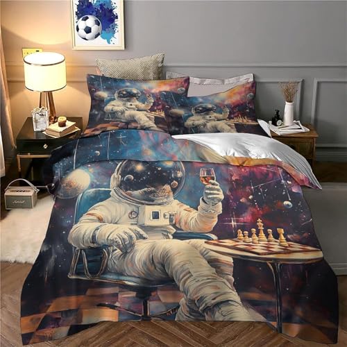Drap de couette astronaute 3D microfibre de qualité supérieure - 6