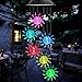 Cadeau Maman Fete des Meres, Carillon a Vent Soleil Lampe Solaire Changement De Couleur pour Jardin Balcon Décoration Extérieure